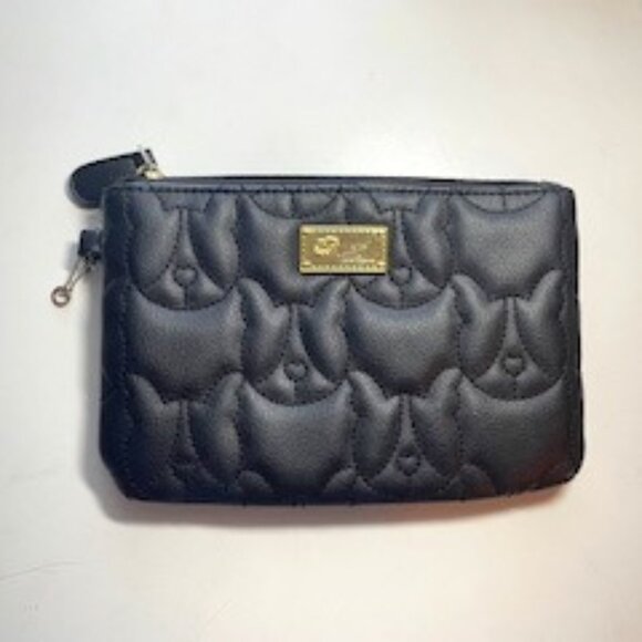 Betsey Johnson Handbags - Betsey Johnson Zip-Top Mini Purse – Dog Print & Gold Logo